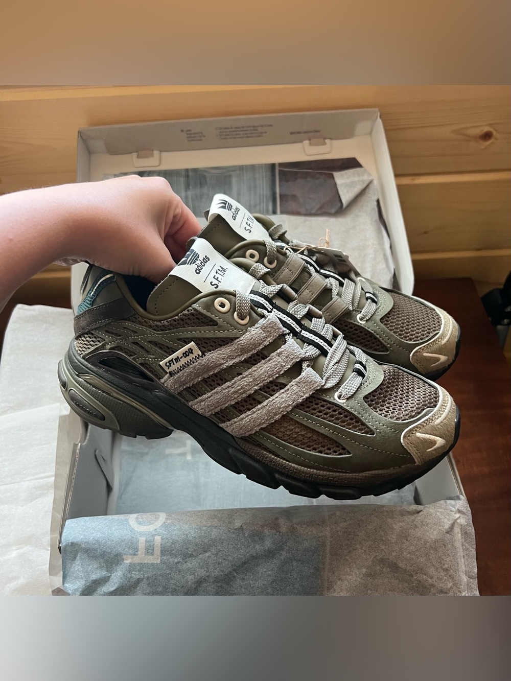 Adidas Olive Green Sneakers | W’s 8, M’s 7 - Picture 2 of 7